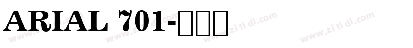 ARIAL 701字体转换